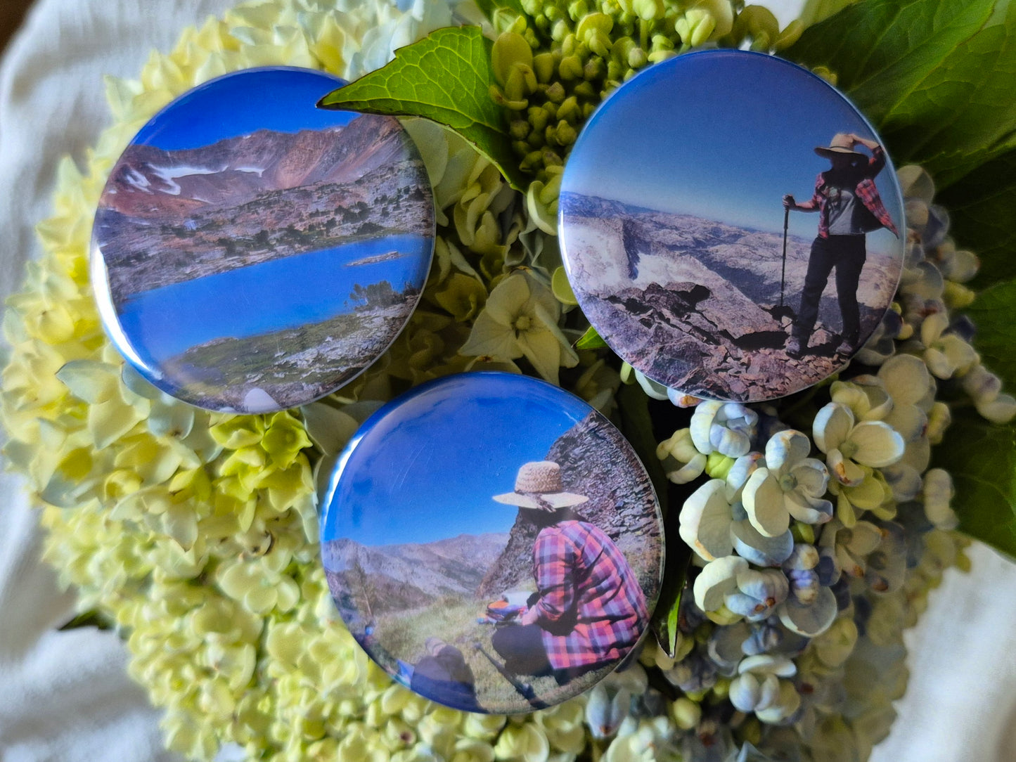 Custom Round Photo Magnet - Set of 9