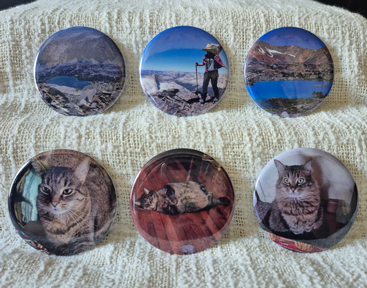 Custom Round Photo Magnet - Set of 6