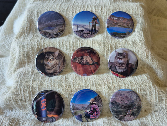 Custom Round Photo Magnet - Set of 9